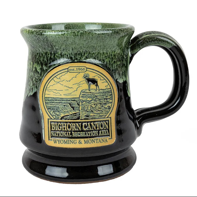 Bighorn Canyon National Rec. Area Footed Mug from Deneen Pottery