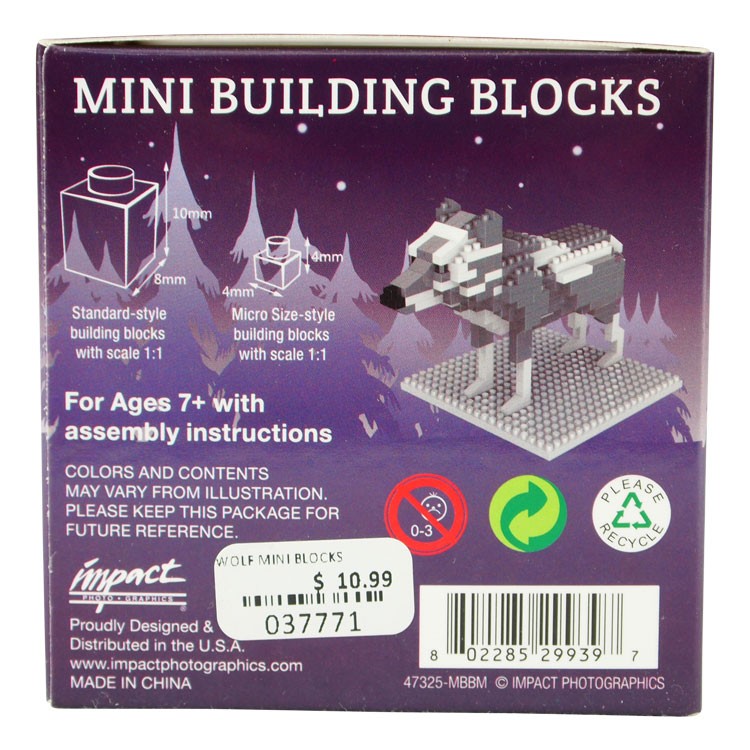 Gray Wolf Mini Block Set