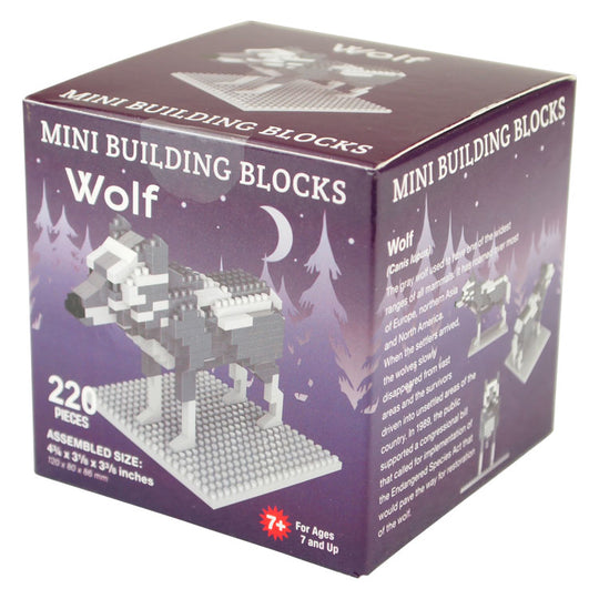 Gray Wolf Mini Block Set