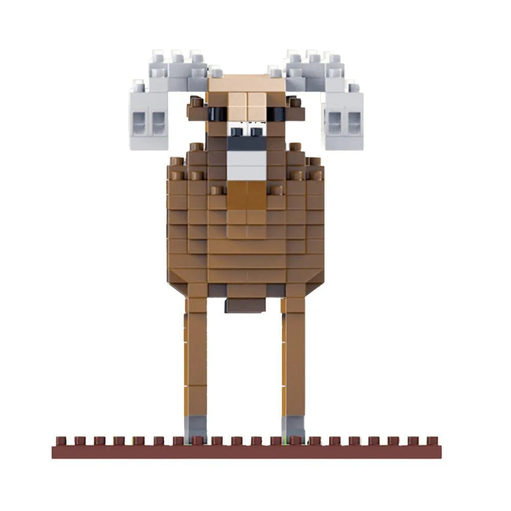Mini block set of a Bighorn sheep against a white background.