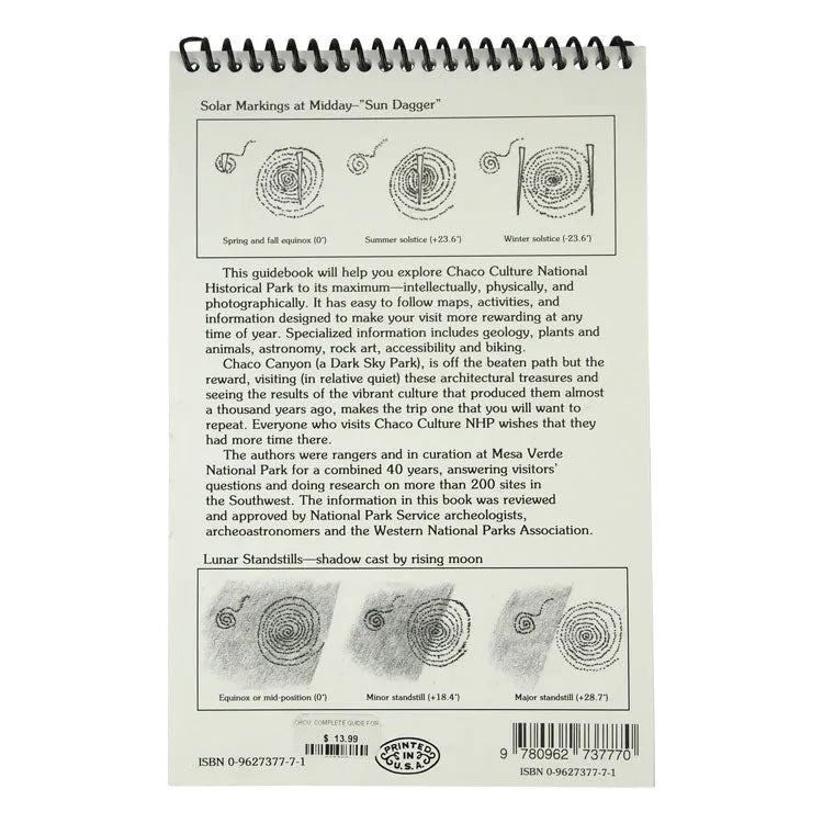 Back cover of Chaco Culture National Historical Park: Complete Guide by Gian Mercurio and Maxymillion L. Peschel