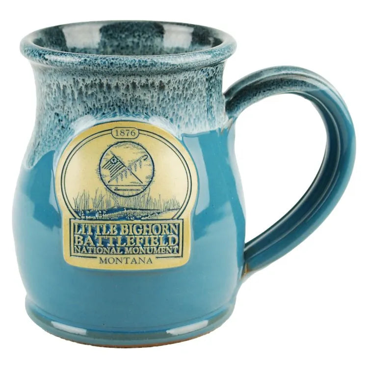 Little Bighorn Battlefield Tall Belly Mug from Deneen Pottery