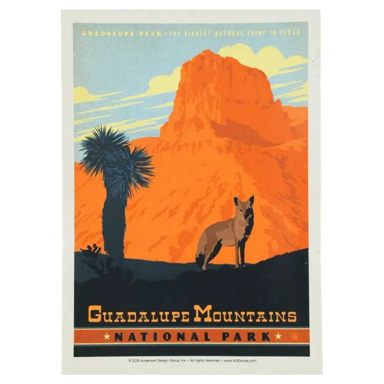 Guadalupe Mountains National Park Sticker - ADG Graphic