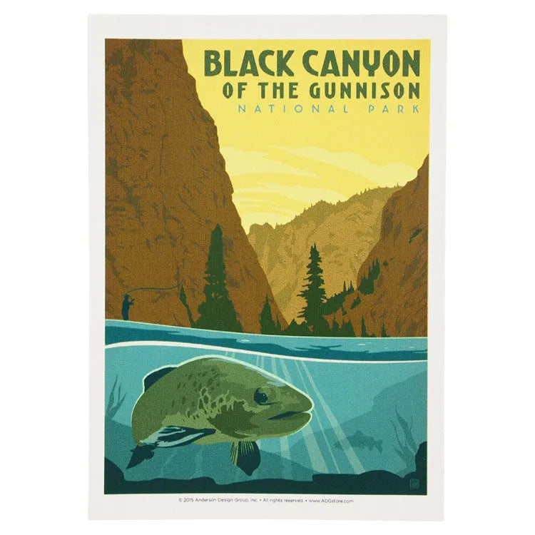 Black Canyon of the Gunnison National Park Sticker - ADG Graphic