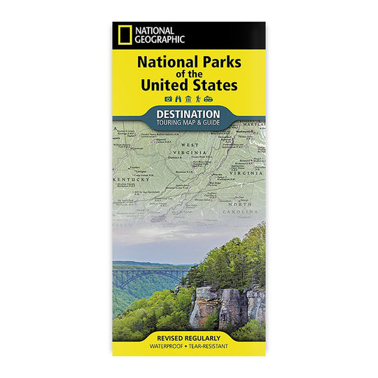 National Geographic National Parks of the United States Destination Map