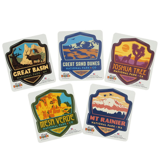 National Parks Large Badge Sticker Set