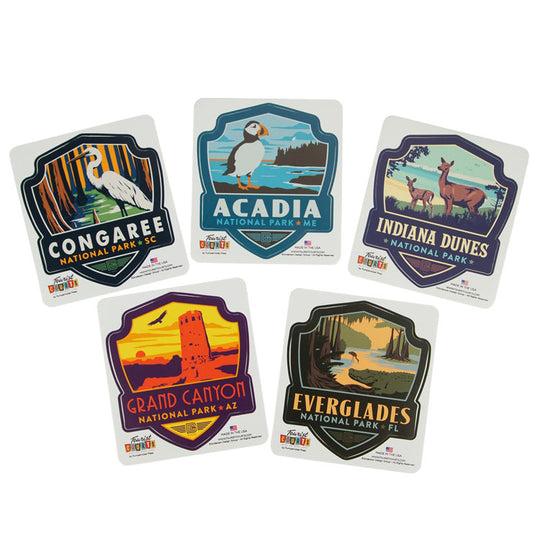 National Parks Large Badge Sticker Set