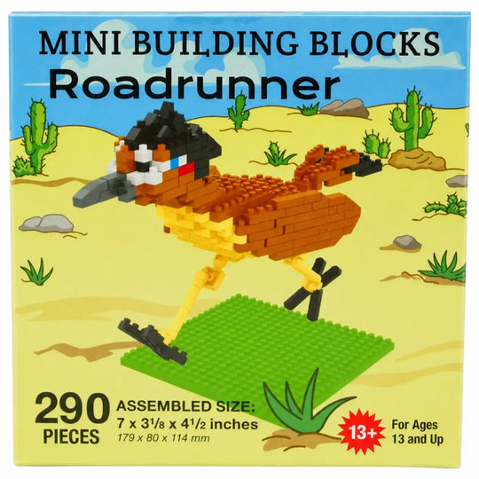 Front of a building blocks toy box labeled &