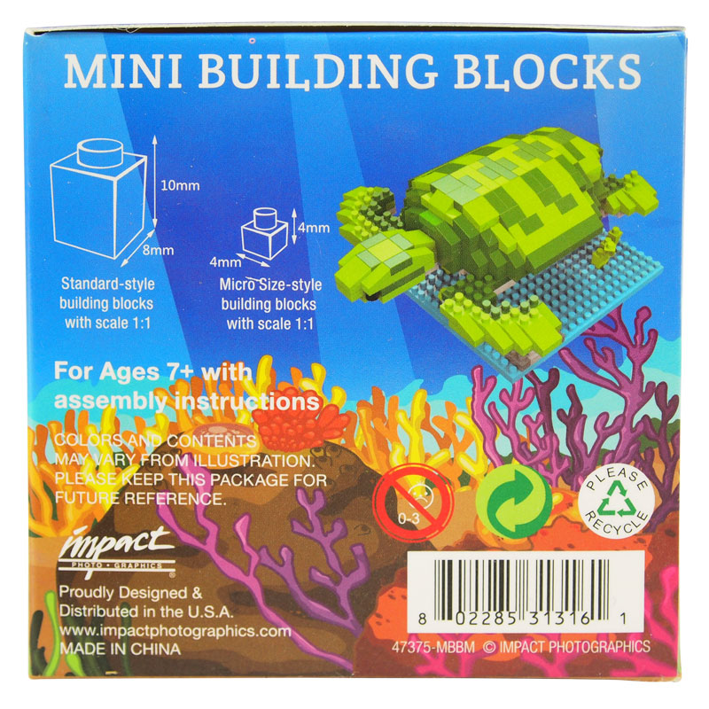 Green Sea Turtle Mini Block Set