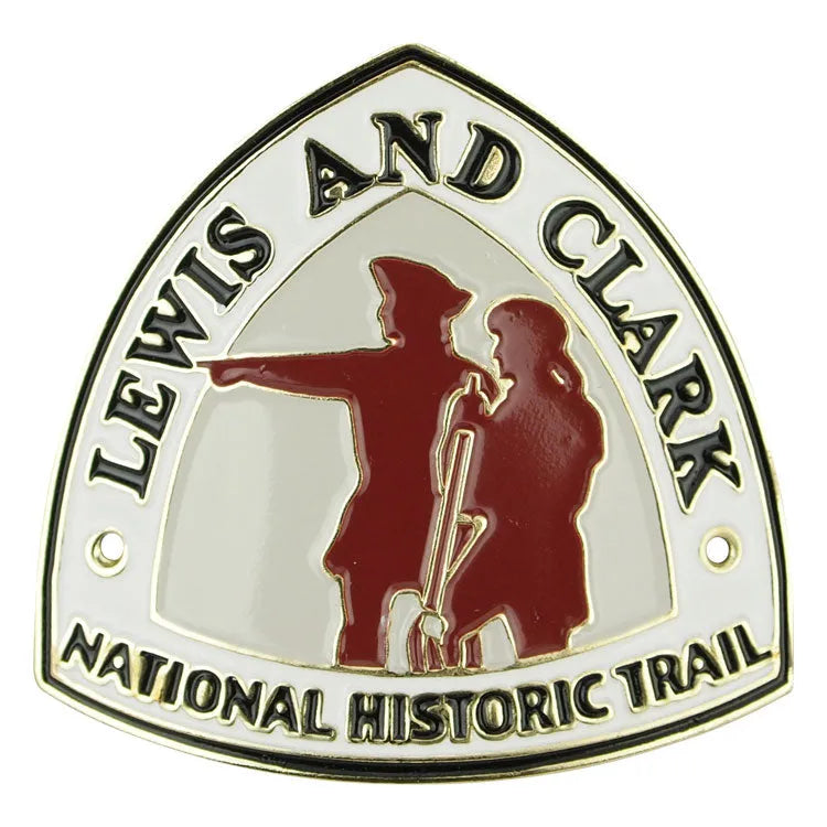 Lewis & Clark National Hist. Hiking Stick Medallion - Plump Triangle