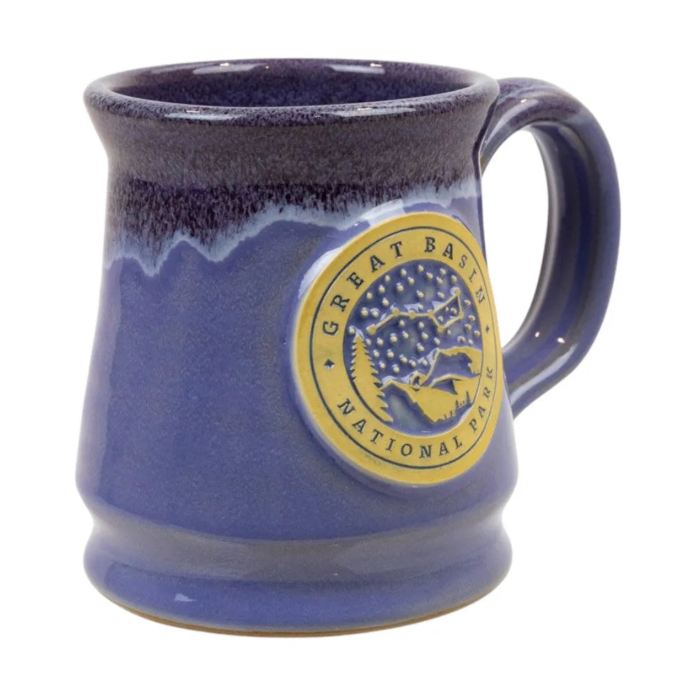 Wisteria-colored mug with Great Basin National Park logo featuring the Big Dipper on a white background
