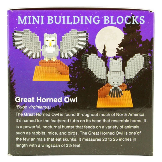 Great Horned Owl Mini Block Set