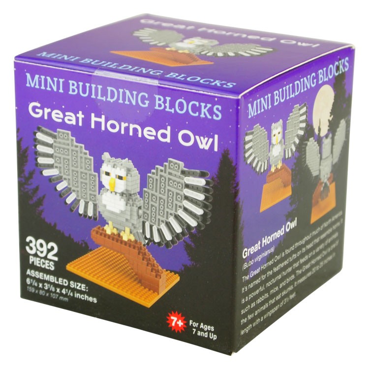 Great Horned Owl Mini Block Set