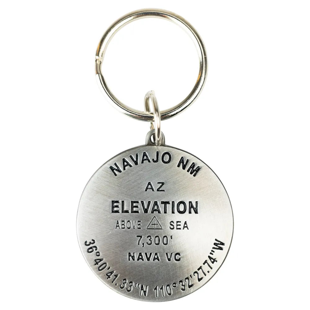 Navajo National Monument Keychain – Benchmark Style front