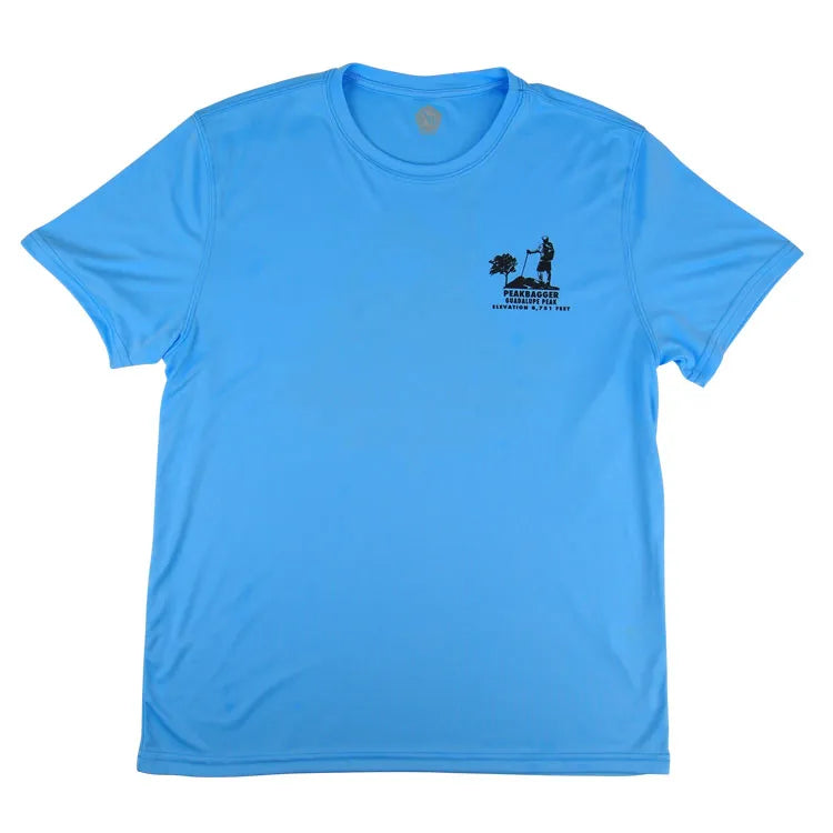 Guadalupe Mountains National Park Performance T-Shirt - Peakbagger lay flat front view