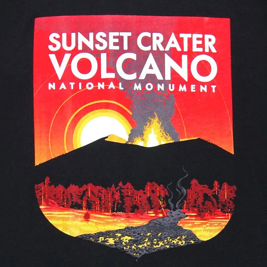 Sunset Crater Volcano National Monument T-Shirt logo detail