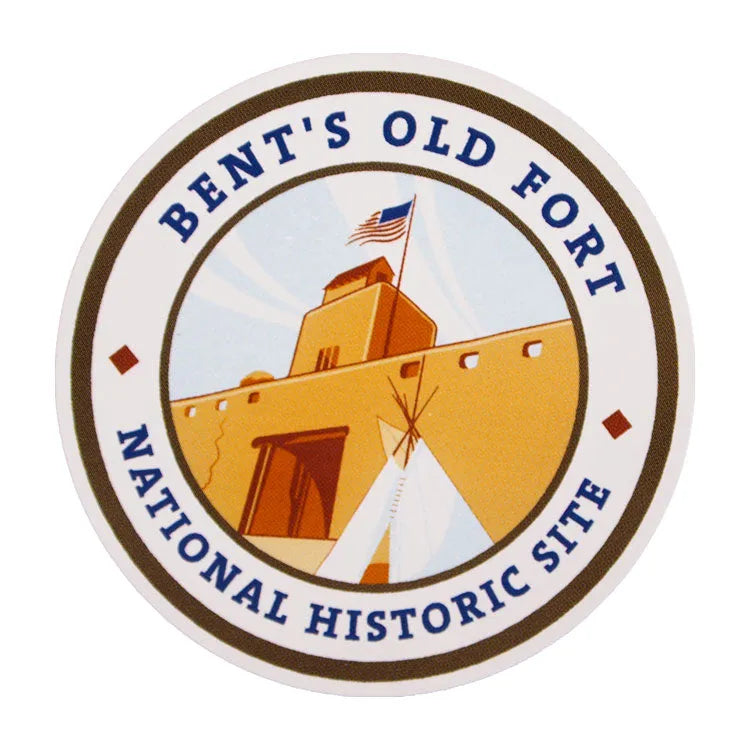 Bent's Old Fort National Hist. Site Sticker - Round Logo