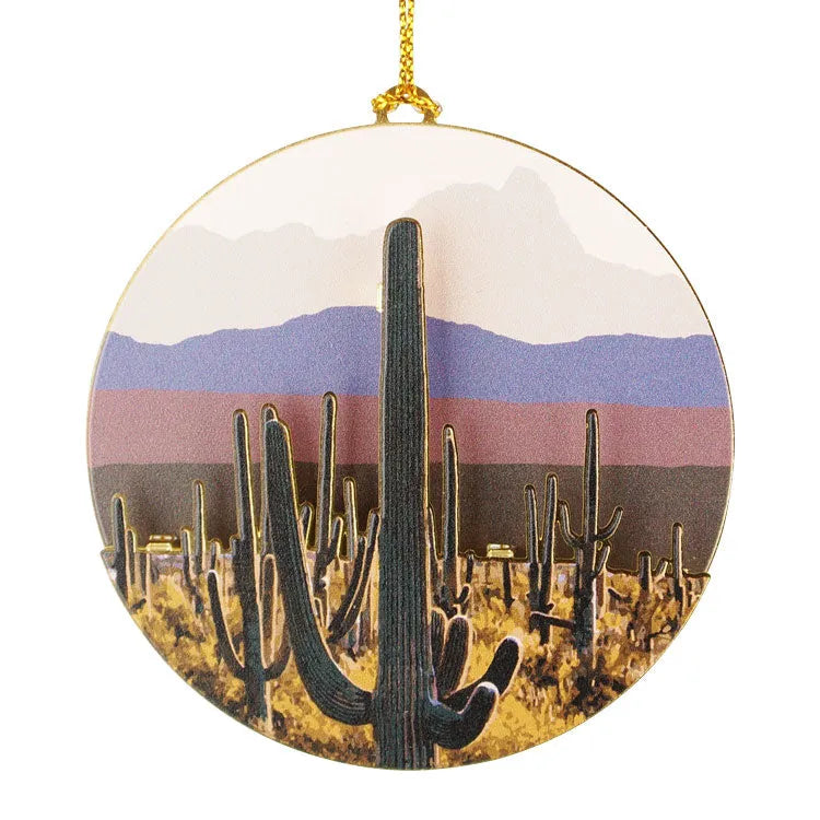 Saguaro National Park 3D Metal Ornament