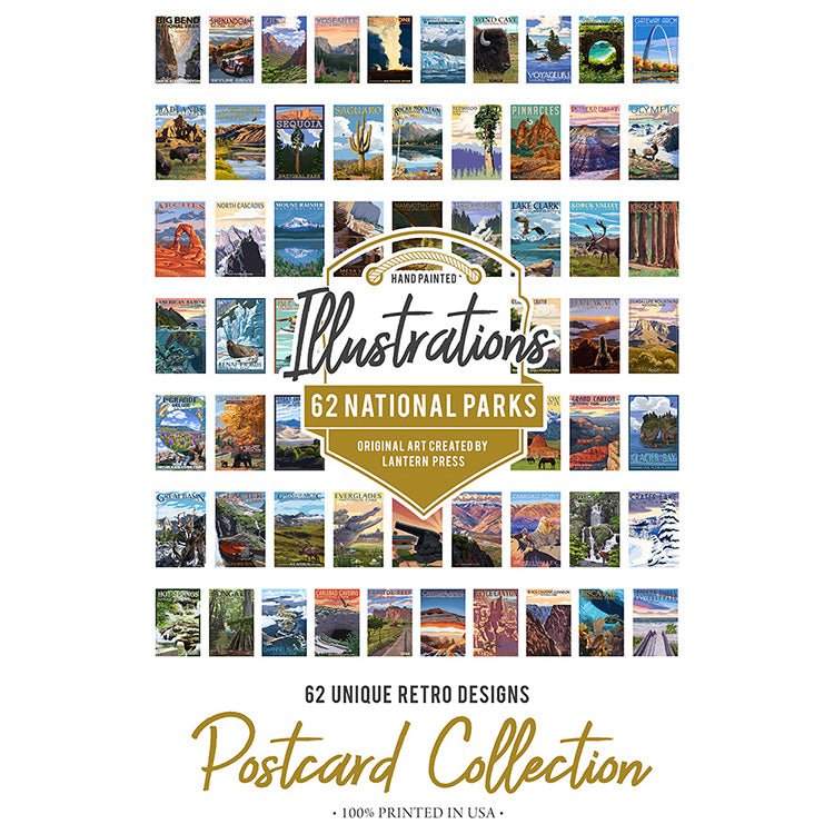 62 National Park Postcard Set