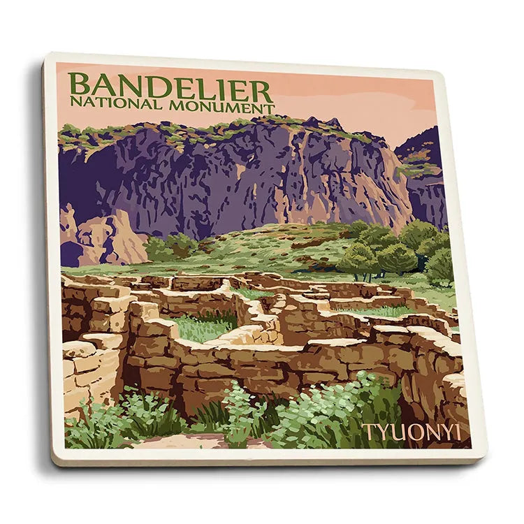 Bandelier National Monument Coaster - Illustration