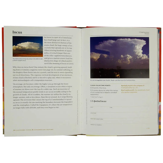 Interior pages of The Cloud Collector's Handbook by Gavin Pretor-Pinney