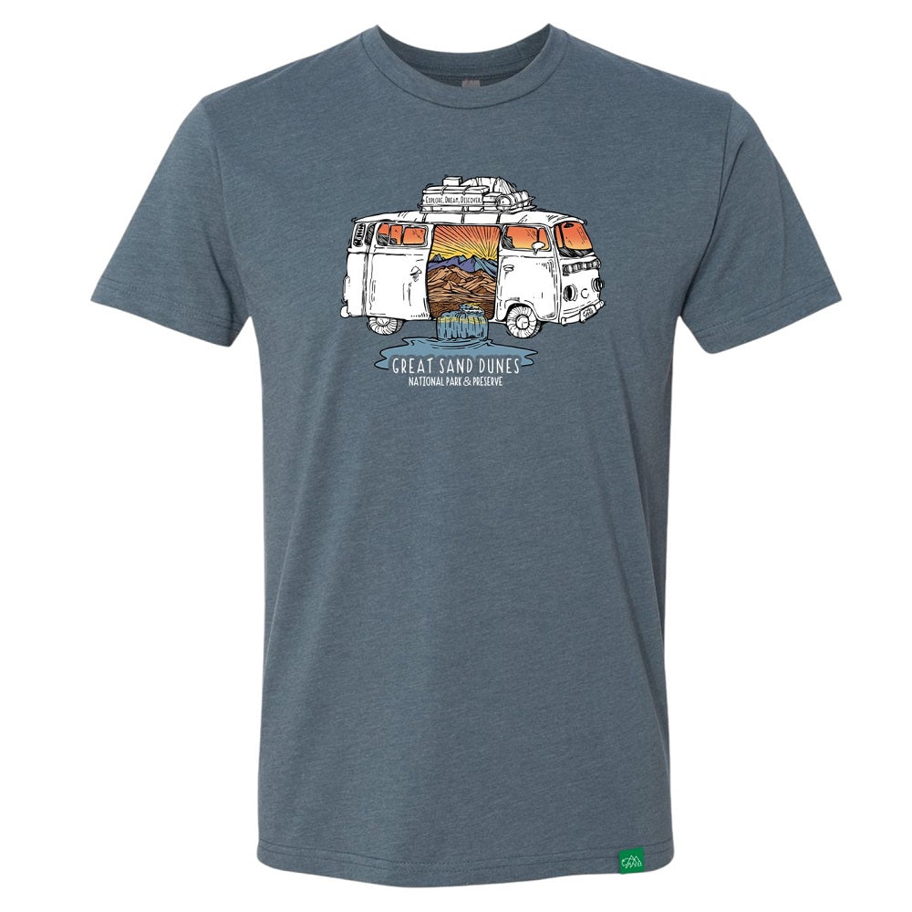 Great Sand Dunes National Park T-Shirt - Van Tour on a white background