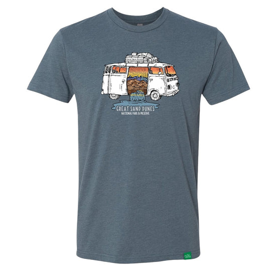 Great Sand Dunes National Park T-Shirt - Van Tour on a white background