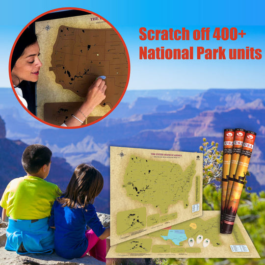 NPS Sites Scratch Off Map