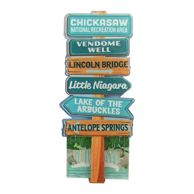 Chickasaw National Recreation Area Magnet - Signpost