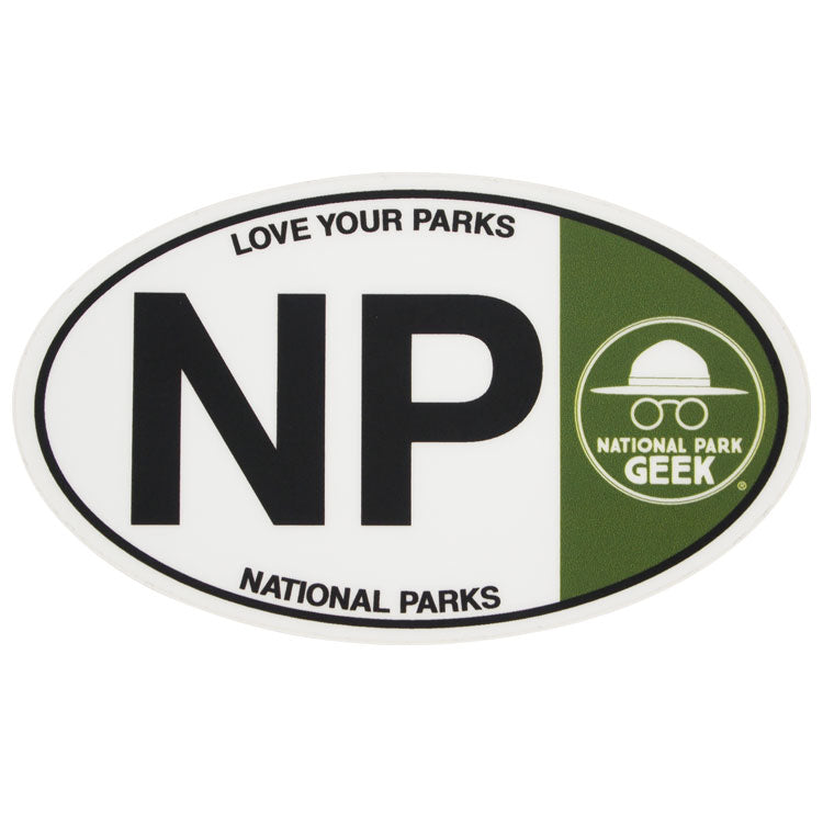 National Park Geek Mini Oval Sticker - WNP | Shop Today