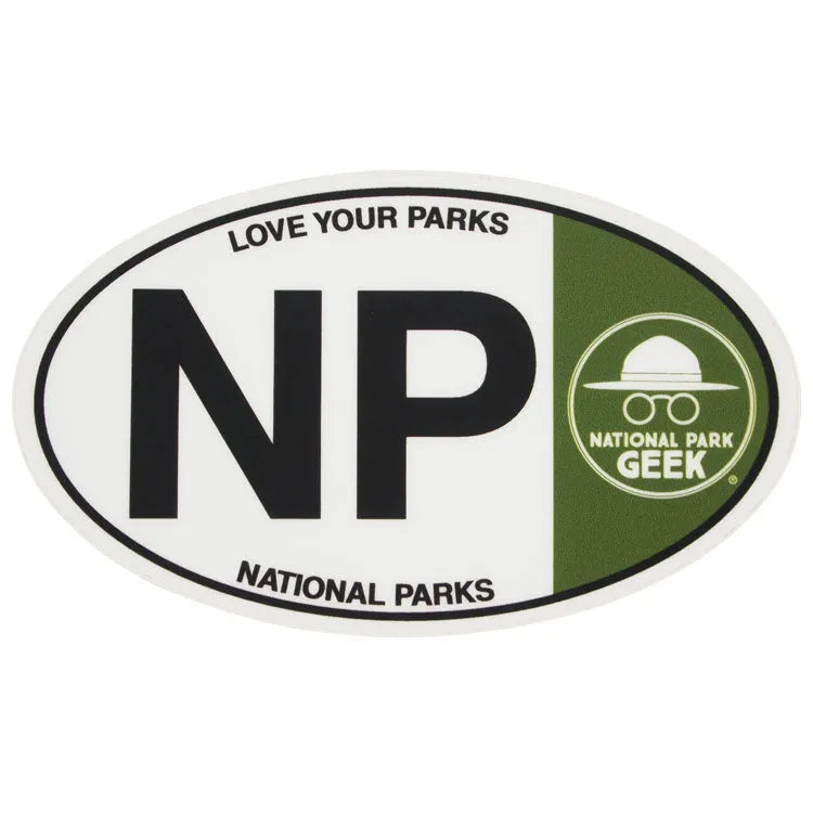National Park Geek Sticker - Mini Oval