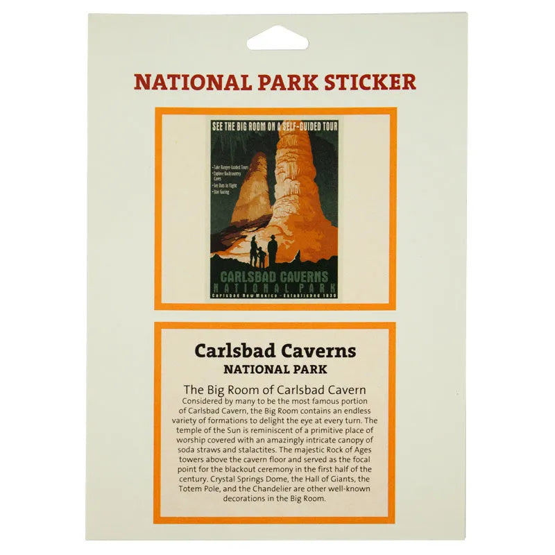 Carlsbad Caverns NP Retro Ranger Park Sticker | WNP