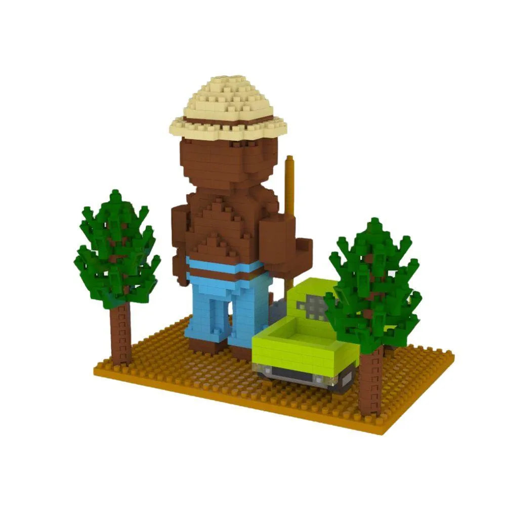 Smokey Bear with SUV Mini Block Set