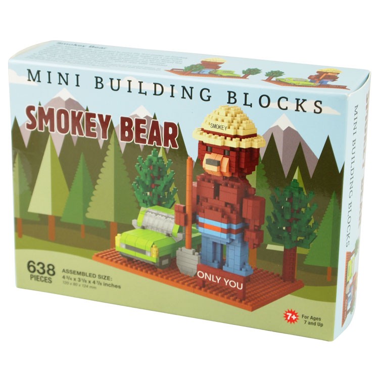 Smokey Bear with SUV Mini Block Set