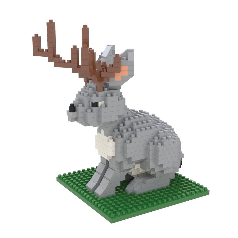 Jackalope mini block set against a white background