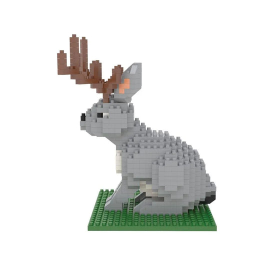 Jackalope mini block set against a white background