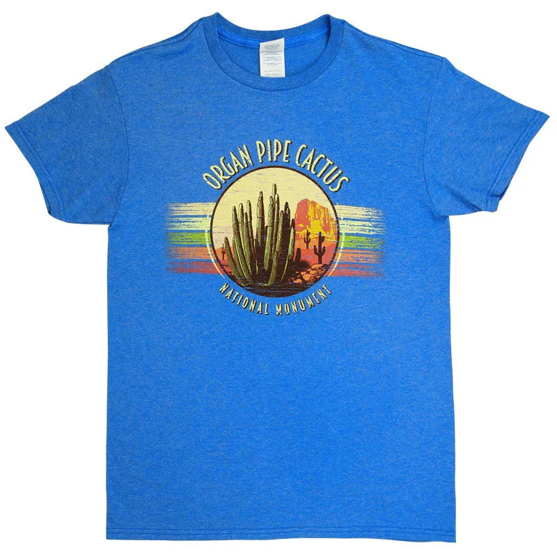 shirt with cactus Organ Pipe Cactus NM Circle Stripe T-Shirt | WNP