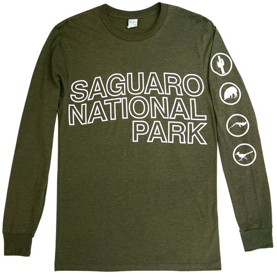 Saguaro National Park Icons Long Sleeve T-Shirt