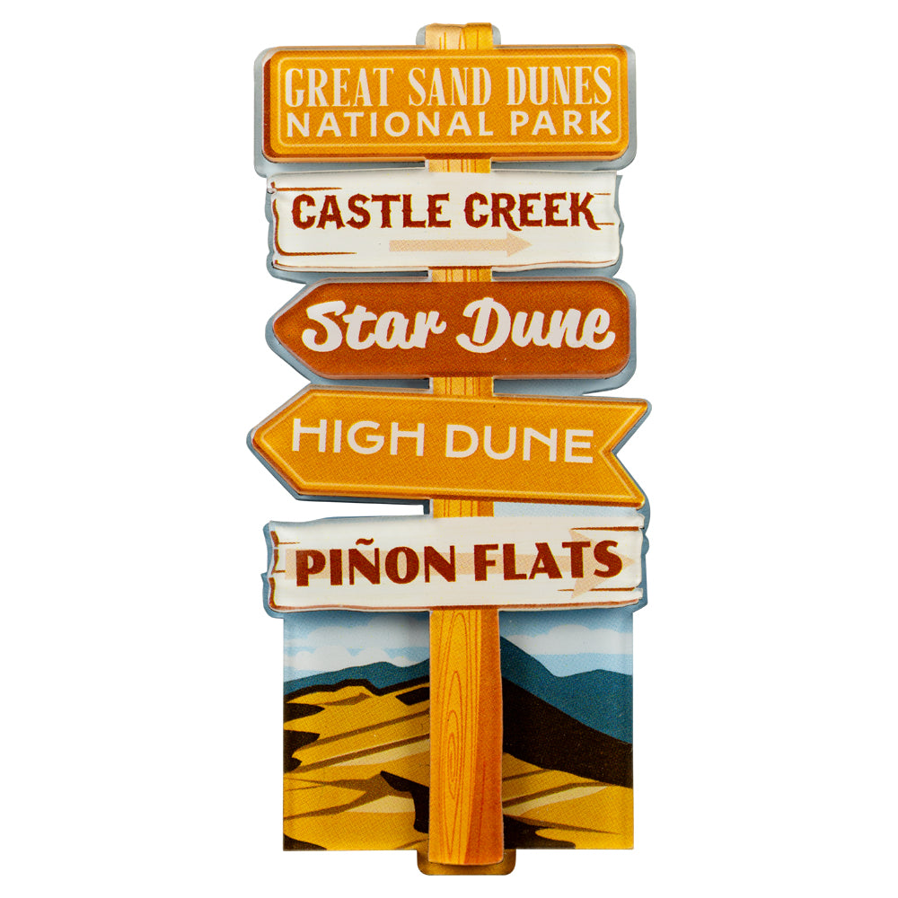 Great Sand Dunes National Park Magnet - Signpost