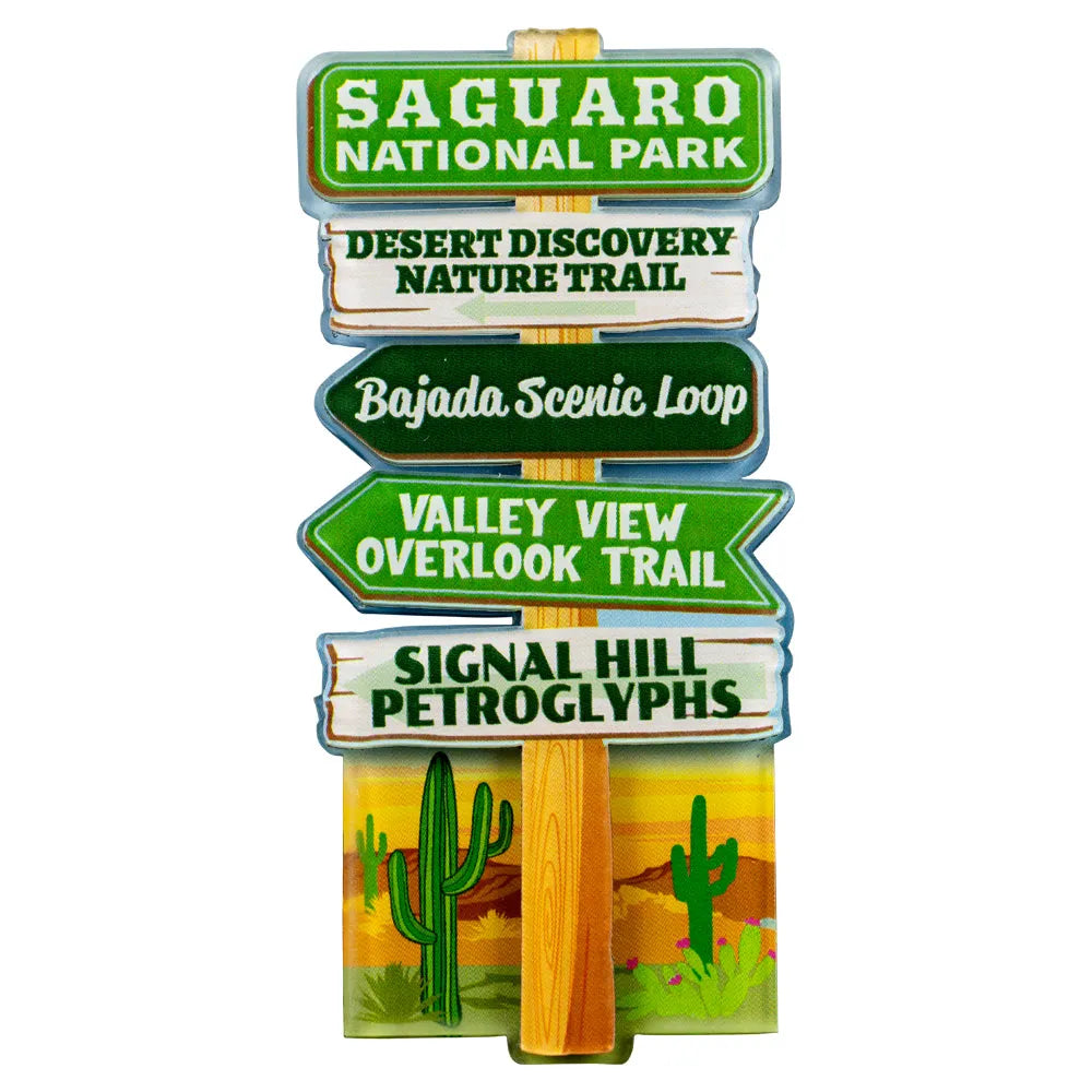 Saguaro National Park Magnet - West District Signpost