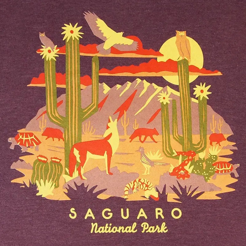Saguaro National Park T-Shirt - Wildlife Graphic detail