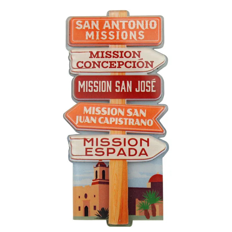San Antonio Missions National Hist. Park Magnet - Signpost