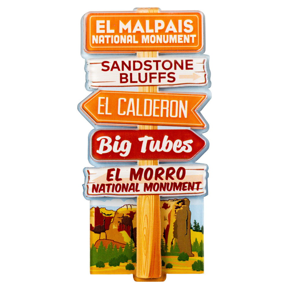 El Malpais and El Morro National Monuments Magnet - Signpost
