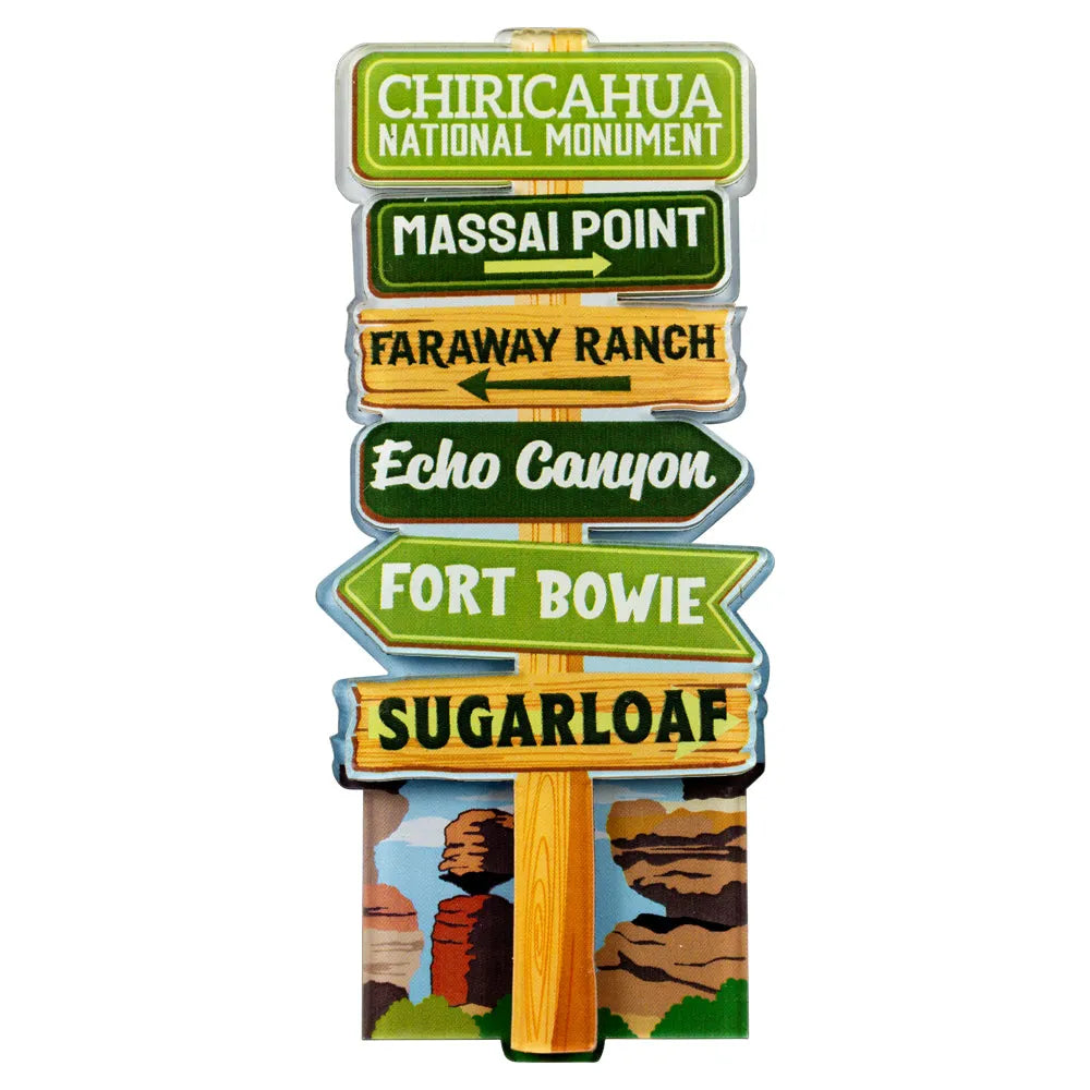 Chiricahua National Monument Magnet - Signpost