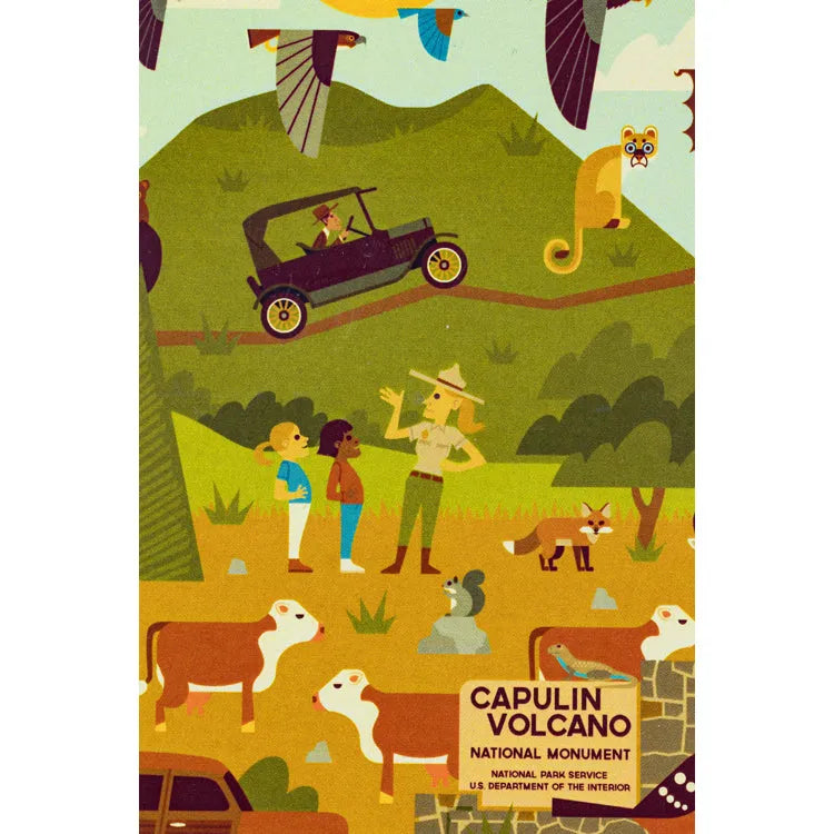 Capulin Volcano National Monument Postcard - Geometric Day