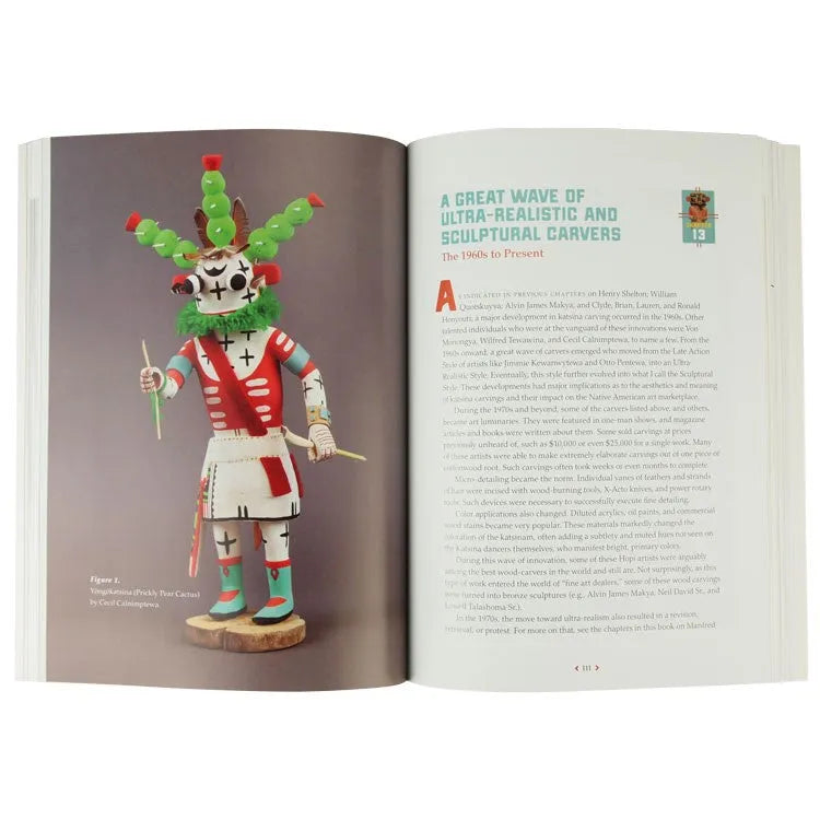 Interior pages of Great Tradition of Hopi Katsina Carvers: 1880 to Present by Barry Walsh