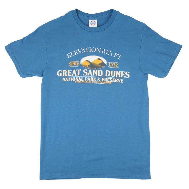 Great Sand Dunes National Park T-Shirt - Elevation front view