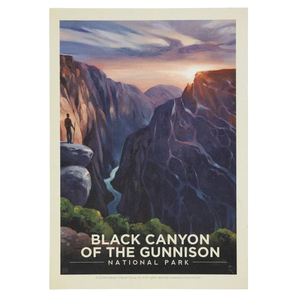 Black Canyon of the Gunnison National Park Postcard - ADG River View