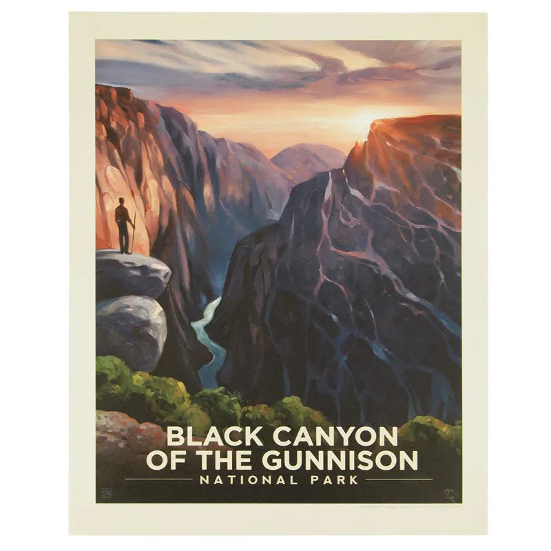 Black Canyon of the Gunnison National Park ADG Hiker Print