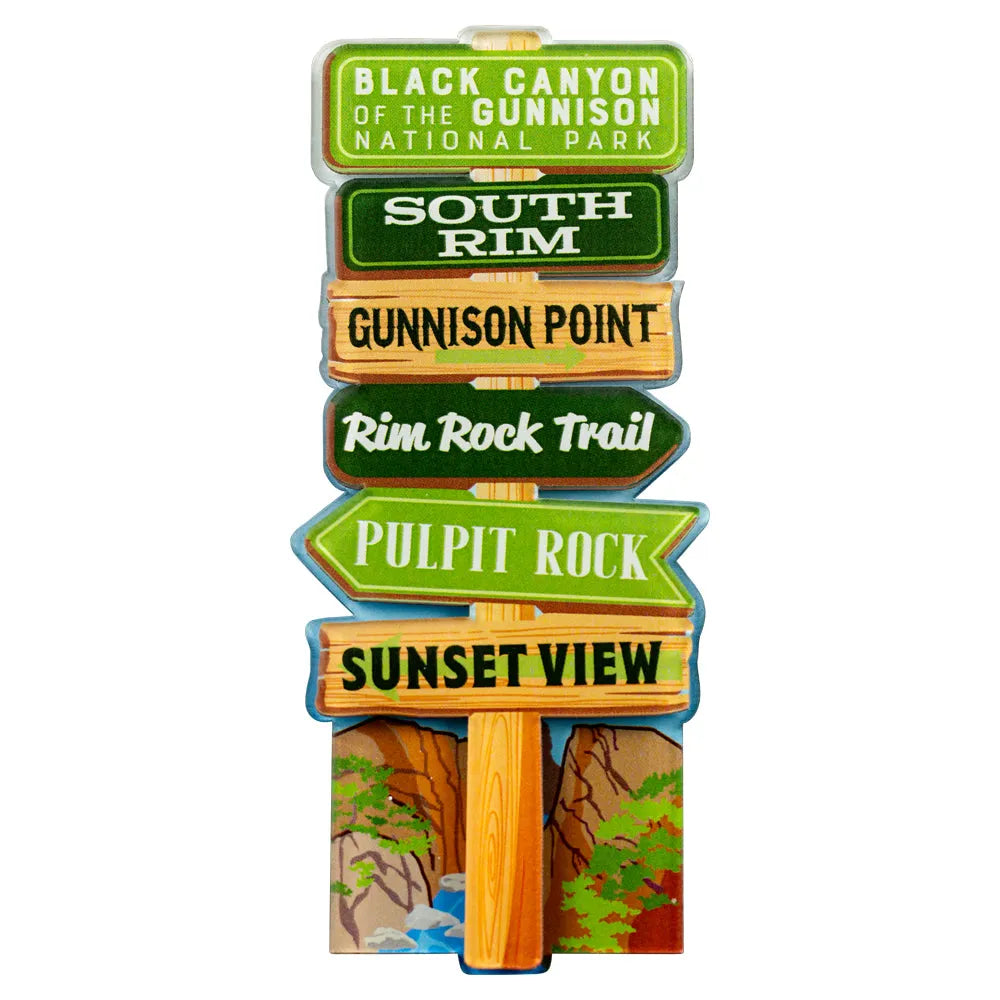 Black Canyon of the Gunnison National Park Magnet - Signpost